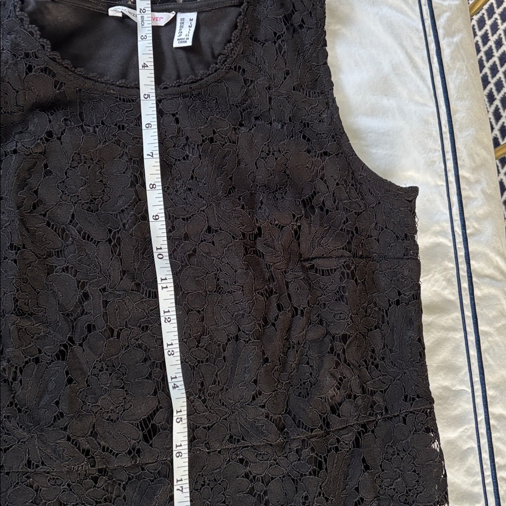 Isaac Mizrahi Live Black Floral Lace Maxi Dress - Picture 7 of 9